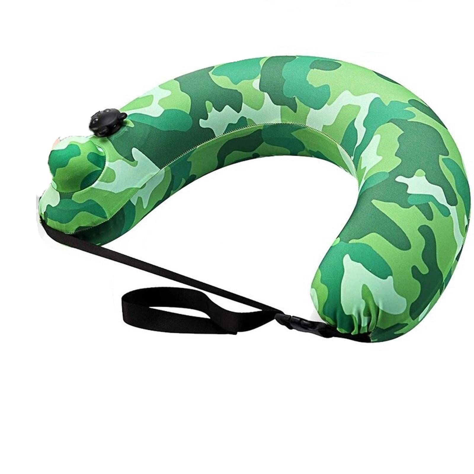 Anillo de natación Swim Belt Portable Inflatable Swimming Ring Pool Multifunctional Float Travel Pillow Water Sports for Pool Beach Accessories(Green)