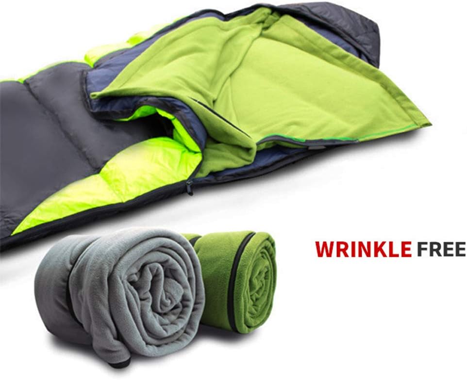 Fleece Sleeping Bag Liner, Multi Purpose Blanket with Zipper and Storage Bag, for Camping Travel Office