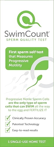 SwimCount Prueba de fertilidad masculina en casa, mide la motilidad progresiva de los espermatozoides con alta sensibilidad y especificidad
