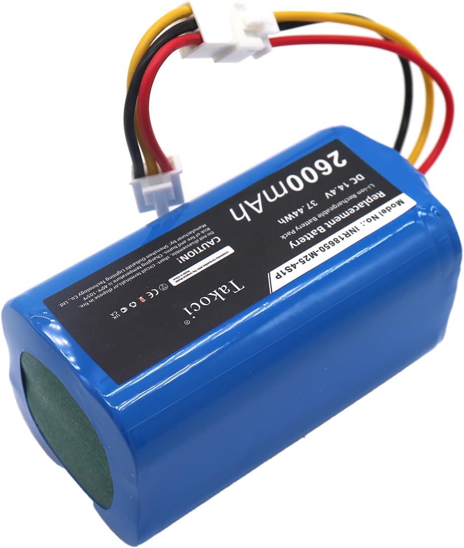 2600mAh/14.4V INR18650-M25-4S1P Replacement Battery Compatible with 800T, 820S, 820T, 830T, PR-800T, PR-820T, PR-830S, PR-830T Vacuum Battery