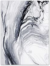 Abstract Water Wall Art Prints Black and White Poster and Print Flowing Water Wall Decor Wall Art Picture for Living Room Bedroom Home Wall Decoration (Set of 1) 12x16 inch Unframed - coolthings.us