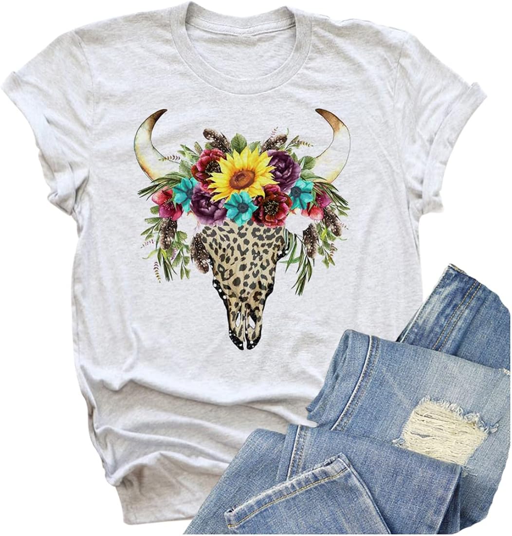bull printed t shirts