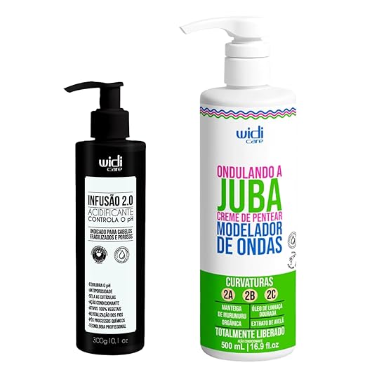 Kit Widi Care - Acidificante Infusão 2.0 + Creme de Pentear Ondulando a Juba