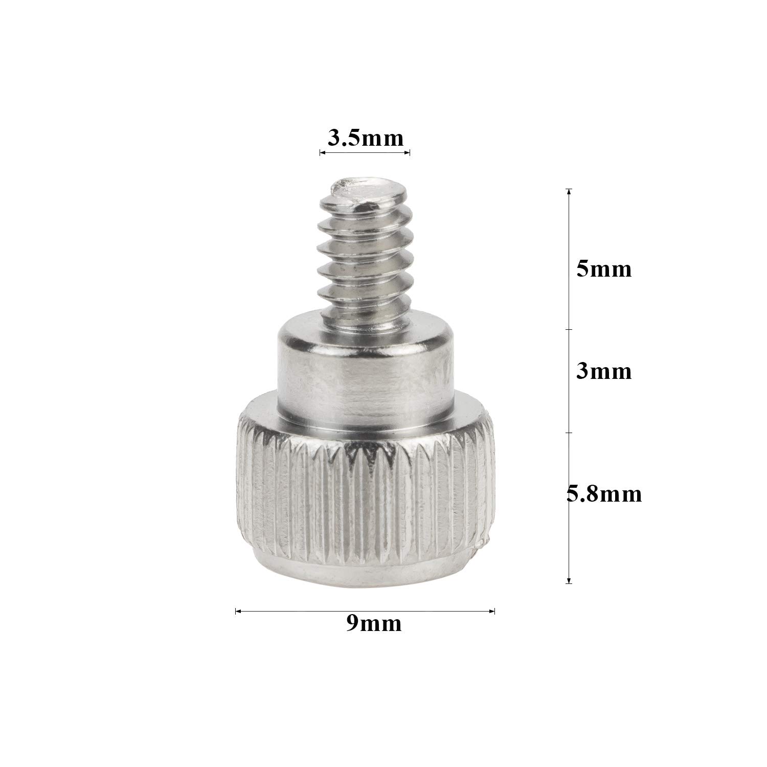PC Thumb Screws - M3.5 Silver Zinc -3