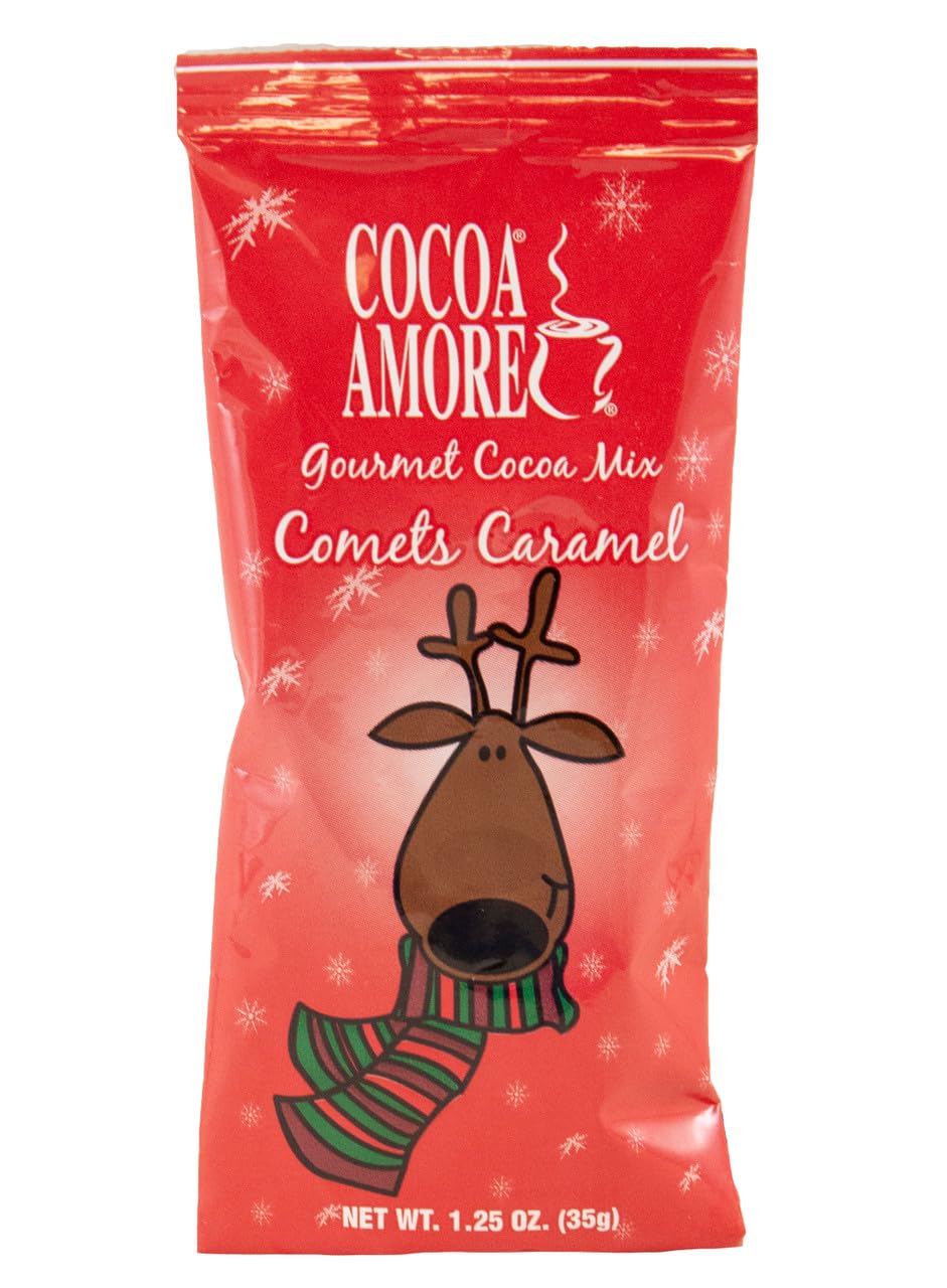 Cocoa Amore Holiday Christmas Cocoa Assortment Gourmet Cocoa 48 Single Serve 1.25 oz Packets