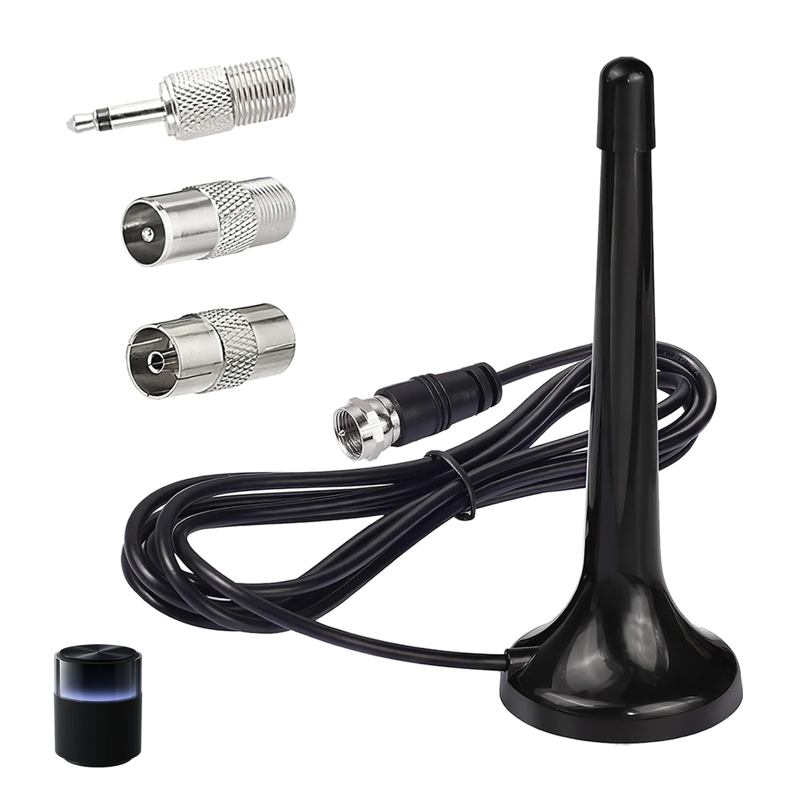 Antenne Chaine Hifi Antenne Radio FM Dab Intérieur Télescopique Avec Base Magnetique Compatible Avec Recepteurs Stereo 75 Ohm Base Tuners Portables Et Systemes Hi Fi 97436253 Antenne Tuner HiFi 75 Ohm