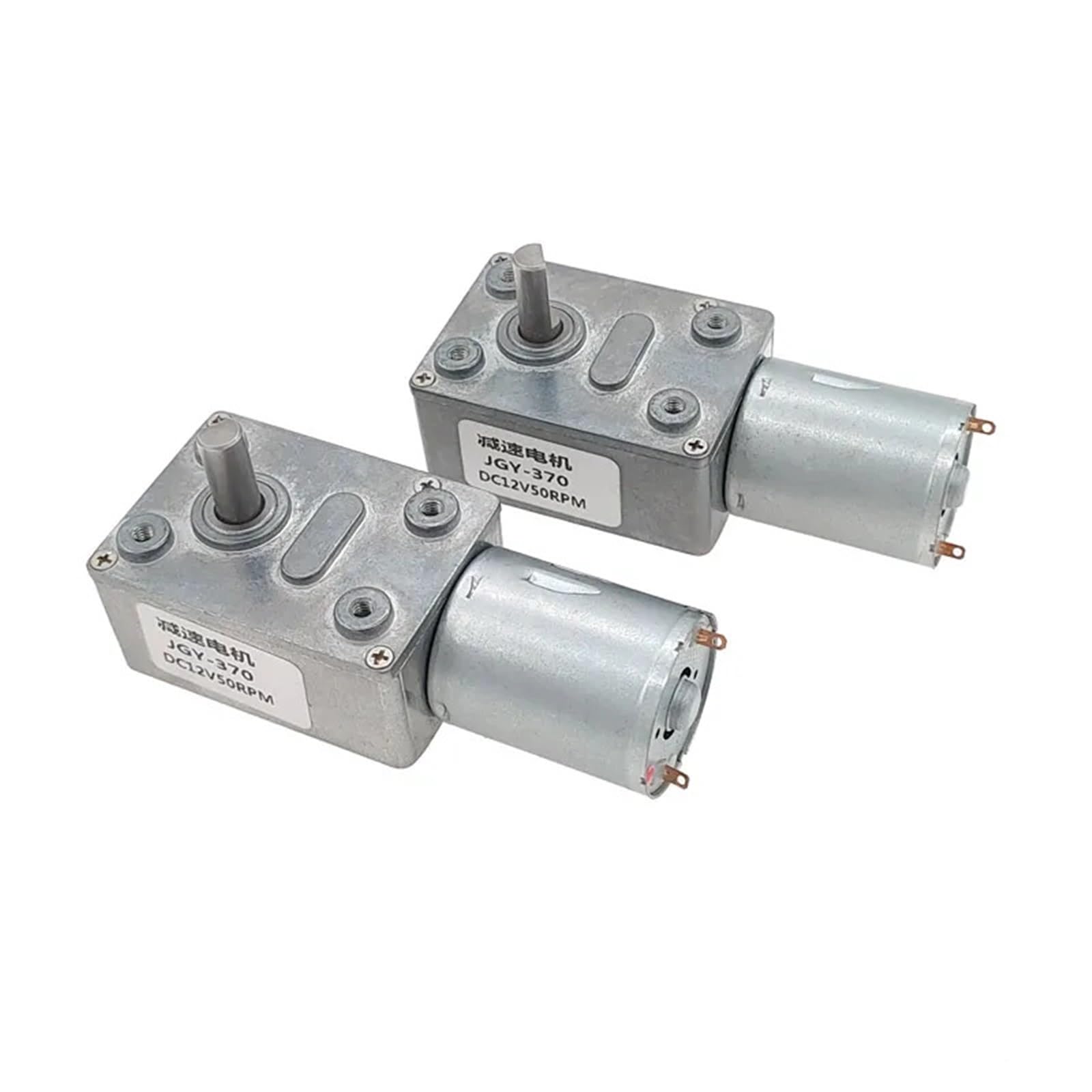 Motor de engranaje de gusano ZGY370 JGY370 4632 DC 6V 12V 24V, reductor de caja de engranajes de Metal Turbo Reversible de alto Torque