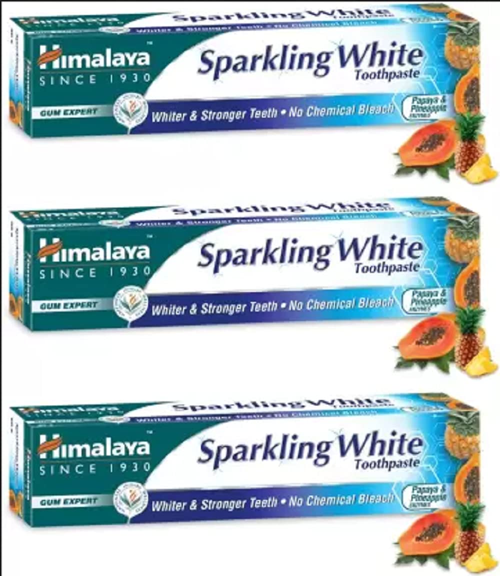 Himalaya SINCE 1930 Sparkling White Whitening Toothpaste Toothpaste (450 G, Pack Of 3) (B09H7KTCN5) Amazon Price History, Amazon Price Tracker