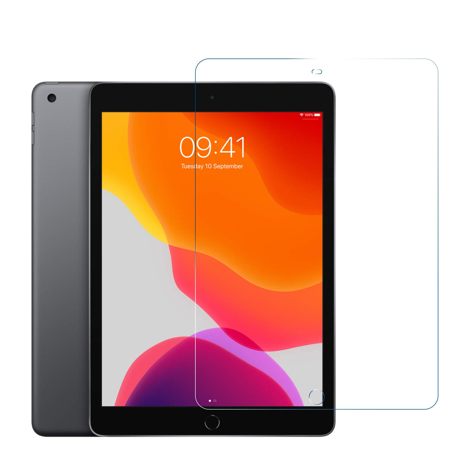 GRIPP 0.3mm Ultimate HD Tempered Glass for iPad 10.2 inch (7th, 8th & 9th Gen) (2019-2021) with 2.5D Rounded Edges, Anti Scratch & Anti Oil, Sensitive Touch and Full Screen Coverage Screen Protector (B0811YY5KF) Amazon Price History, Amazon Price Tracker