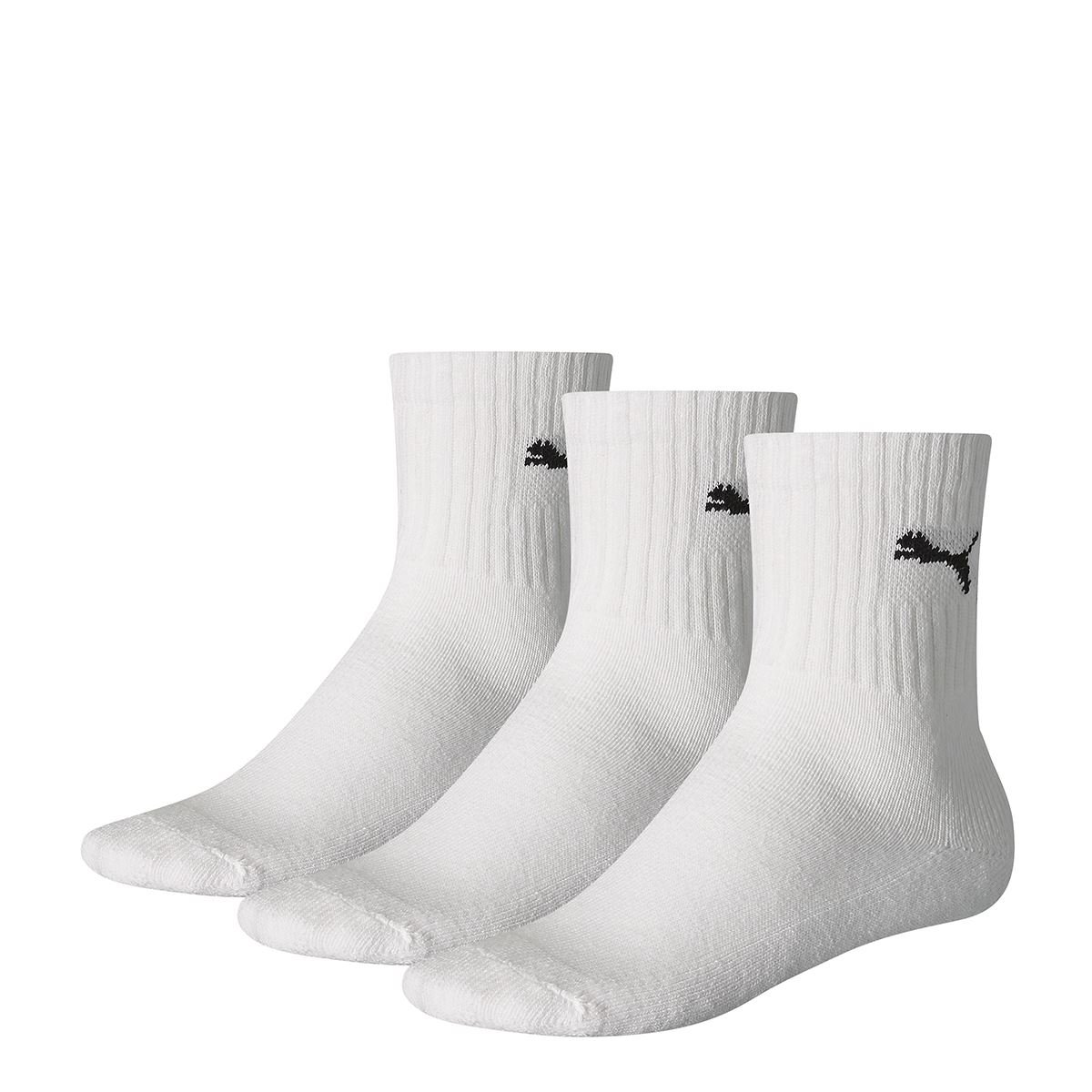 Puma Sport Junior 3P - White socks for children,12-1.5 UK(31-34 EU)