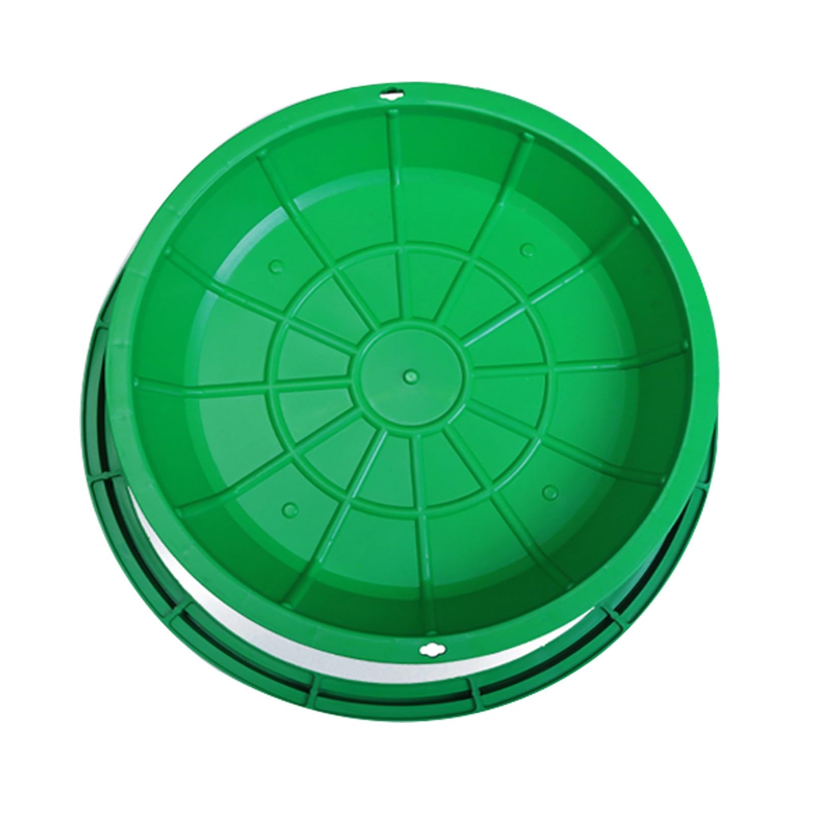 Couvercle de regard rond en résine pour pelouse et jardin avec bac encastré