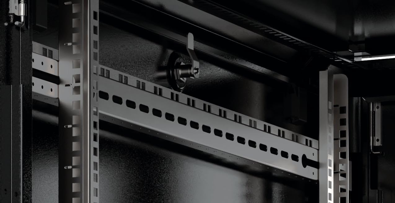 Techly Professional 364750 Armadio Server Rack 19" 600x1000 16 unità Nero Serie Evolution Nero