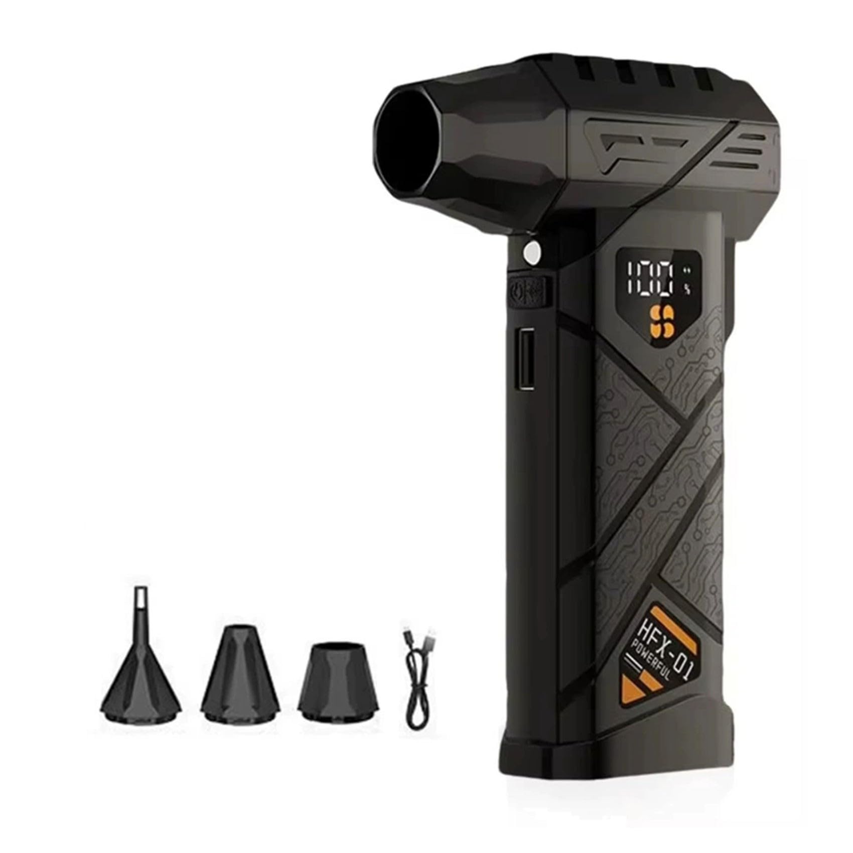 Hndhbfgrt Force Strong Airflow Turbo Fan -01 Air Blower 990000RPM Turbocharged Fan Wireless Compressed Air Duster