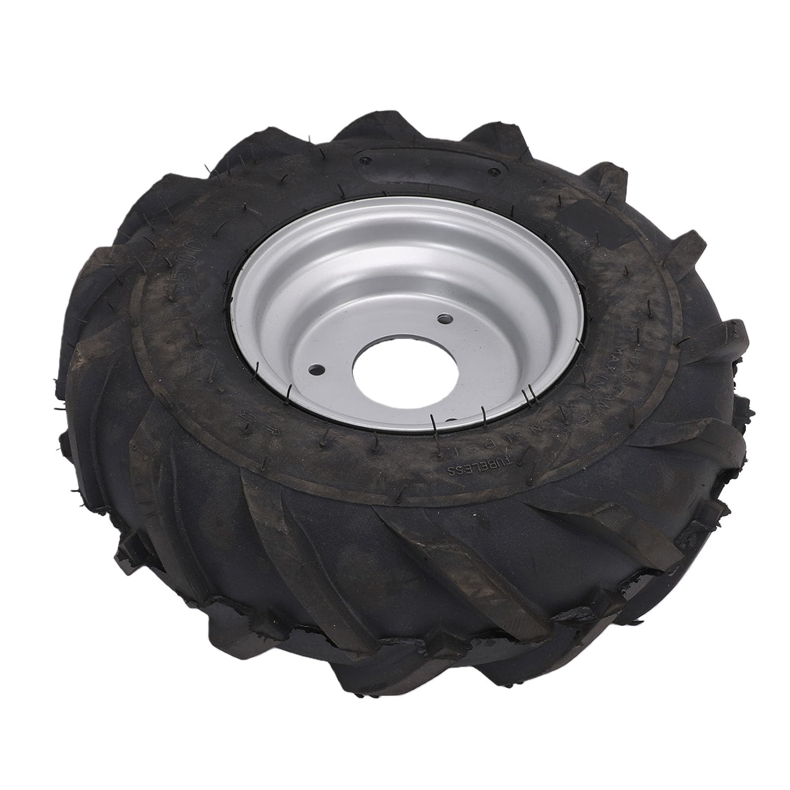 Akozon Opona 13x5.00 6 z felgą ze Stopu Srebra, Bezdętkowa Opona Gumowa Próżniowa Odporna na Przebicie do Quadów, Quadów, Gokartów, Wózków Golfowych, Mini Rowerów, Kosiarek