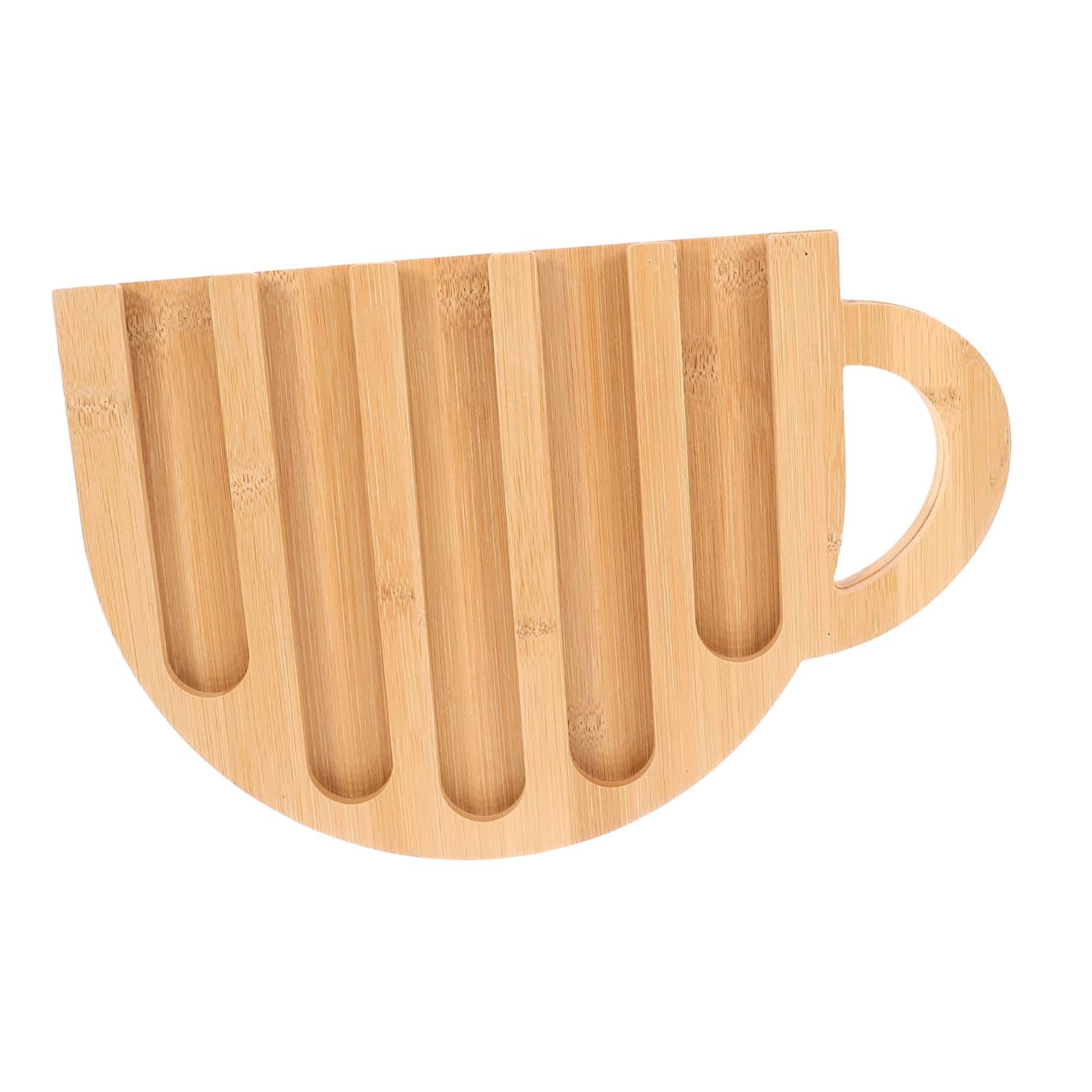 ABOOFAN Expositor para Cápsulas de Café de Madera Forma de Taza Organizador Compacto para Cápsulas Estante para Almacenar y Seleccionar Café en Cocina Soporte Funcional