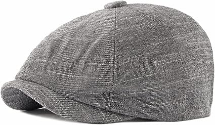 キャスケット メンズ レディース 春夏 リネンキャスケットキャップヴィンテージ八角キャップ男性英国スタイルの画家帽子グレーカーキ秋キャップと帽子 Vrzof6sa2d ファッション Valleymill Com