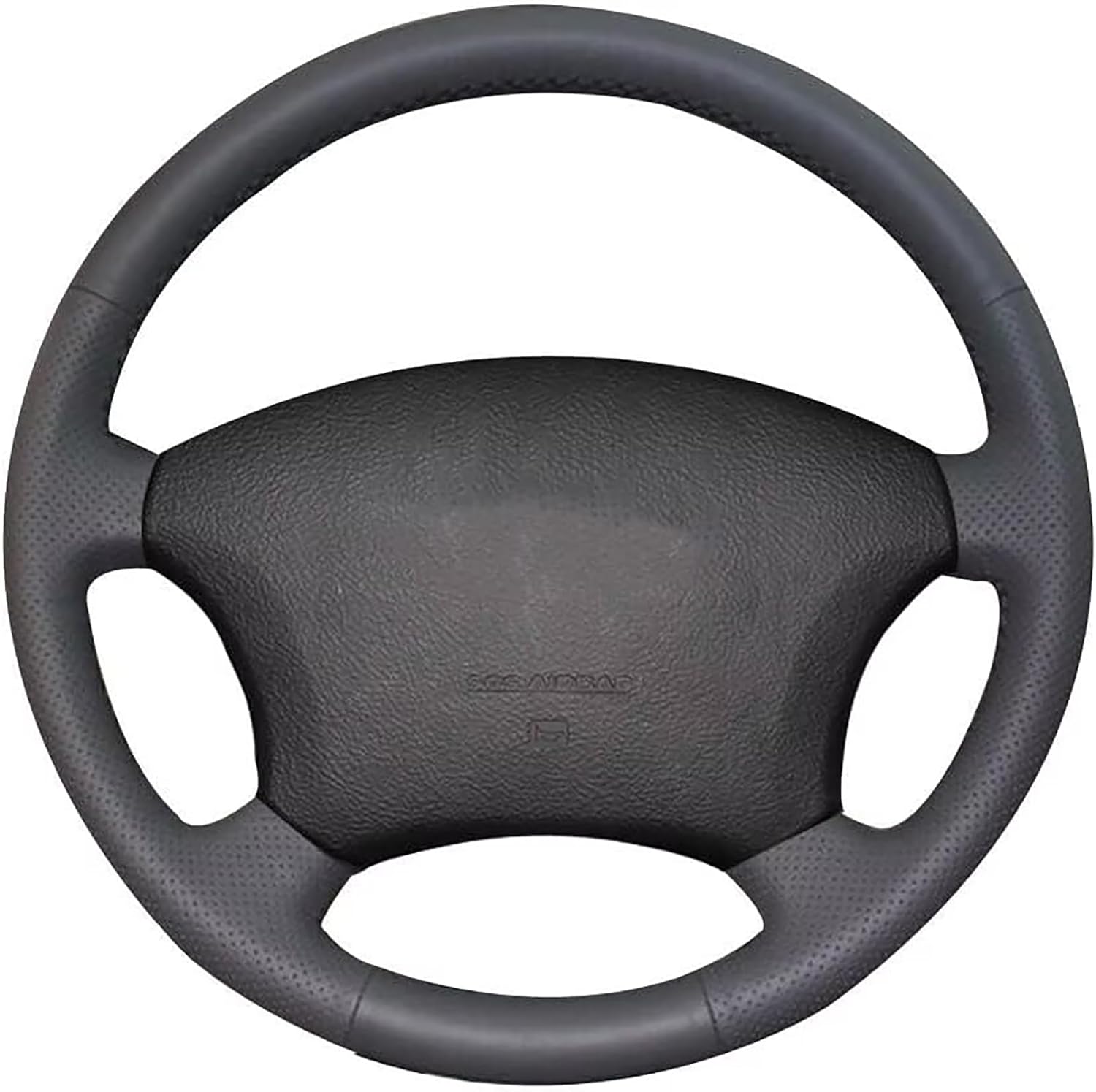 Locnky Custom Genuine Leather Steering Wheel Cover for Lexus LX470 1998-2002 / Lexus LX450 1996 1997 / Lexus LS400 1996-2000 / Toyota Land Cruiser 1995 1996 1997 1998 1999 2000 2001 2002 Accessories