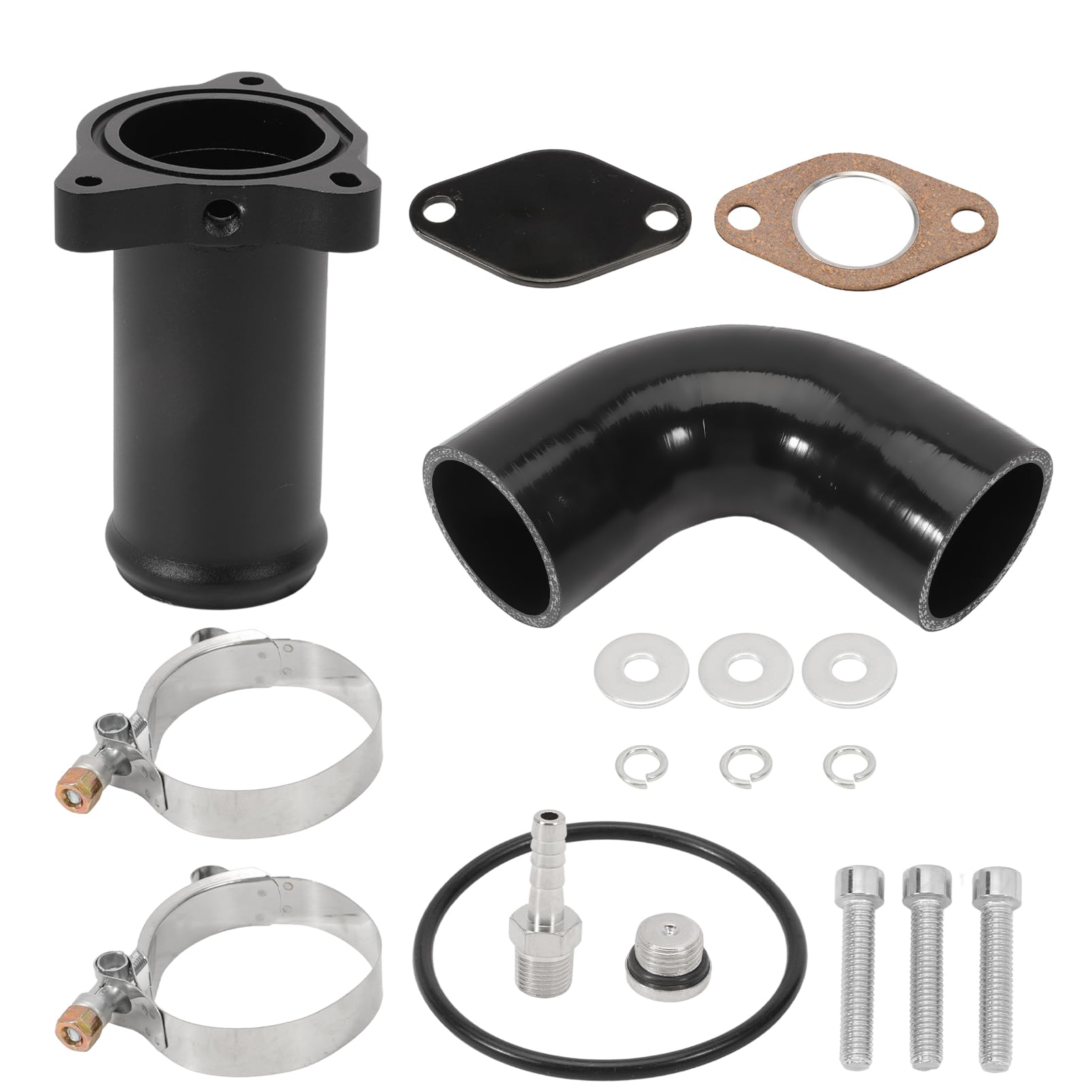 Valvola EGR per 1.9 TDI 130/160 CV per Audi A3 A4 A6 VW Golf 4 Bora Jetta Passat Skoda Octavia Seat Ibiza Kit elimina Valvola EGR 038131501AT 038131501T 038131501AB Nero