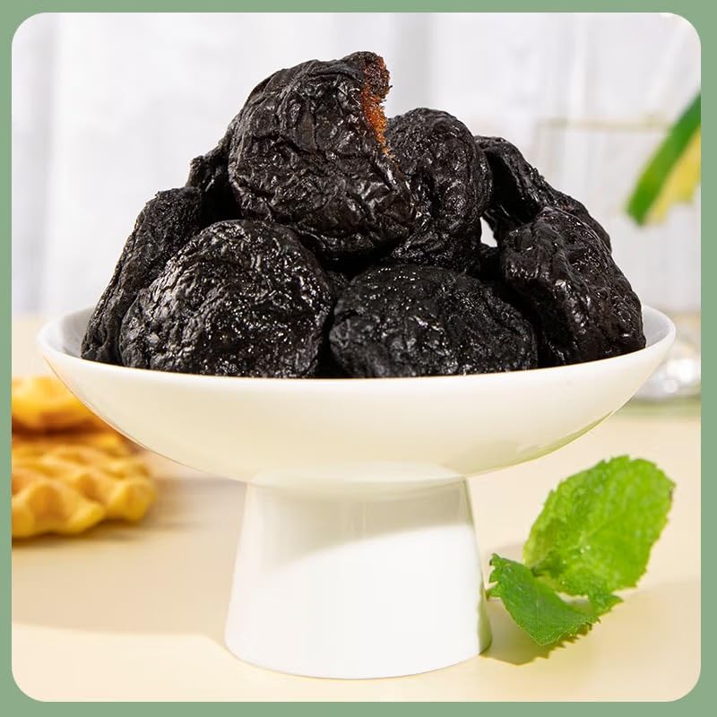 春江月 无核大乌梅 Dark plum Preserved fruit Candied fruit Dried fruit Chinese snacks Chinese food 250g/ bag X2 (17.64 oz)