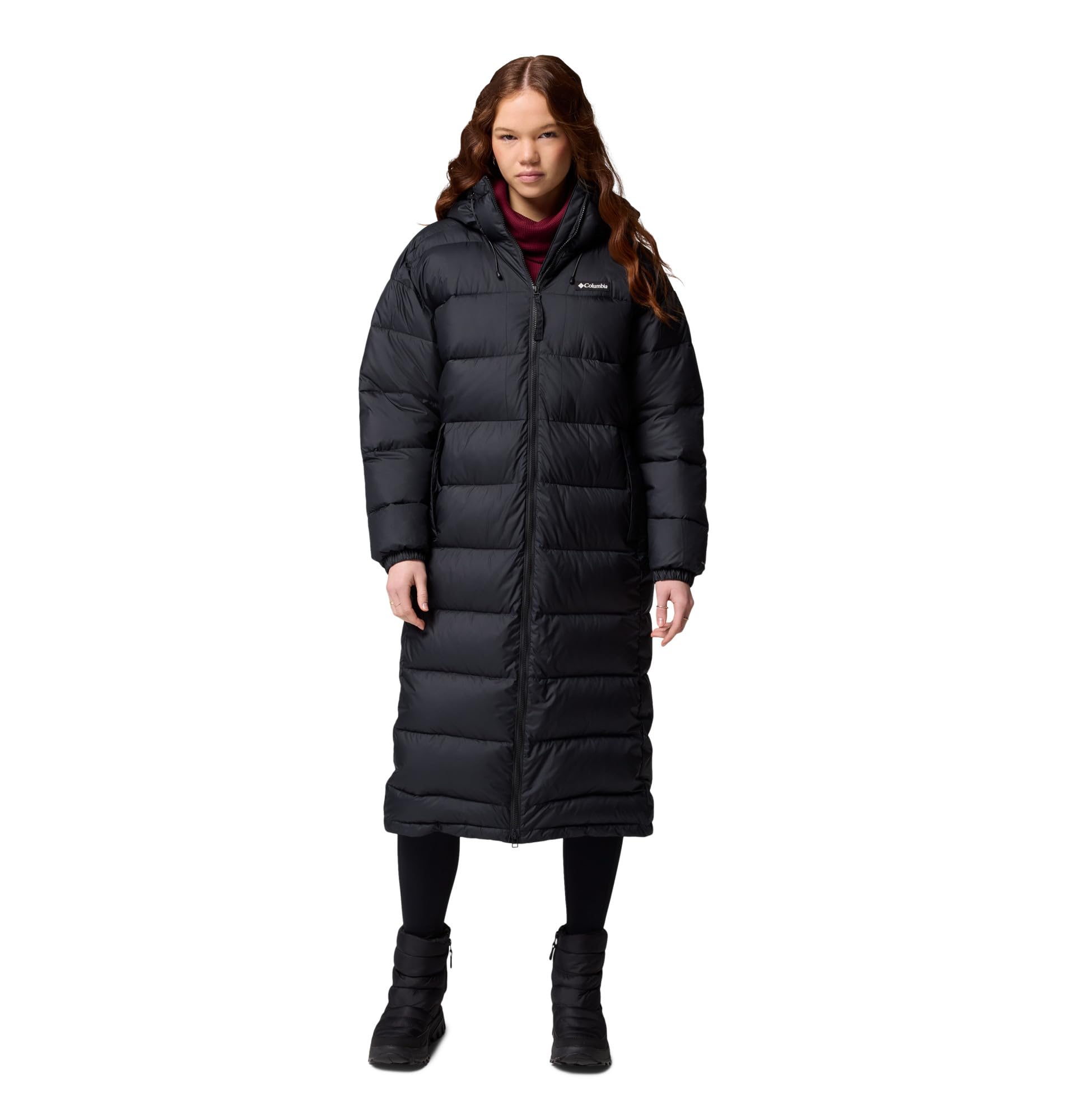 Columbia Damen Pike Lake 3 Long Jacket Pufferjacke mit Kapuze (1er Pack)