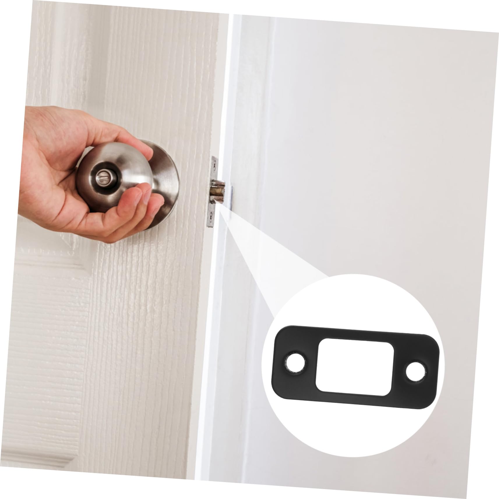 Uonlytech 20pièces Plaques De Gâche De Sécurité Inoxydable Pour Renforcement De Serrure De Porte Entrée