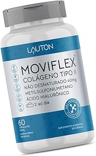 Moviflex Colageno Tipo 2 Nao Hidrolisado 40mg 60 Caps - Lauton Nutrition