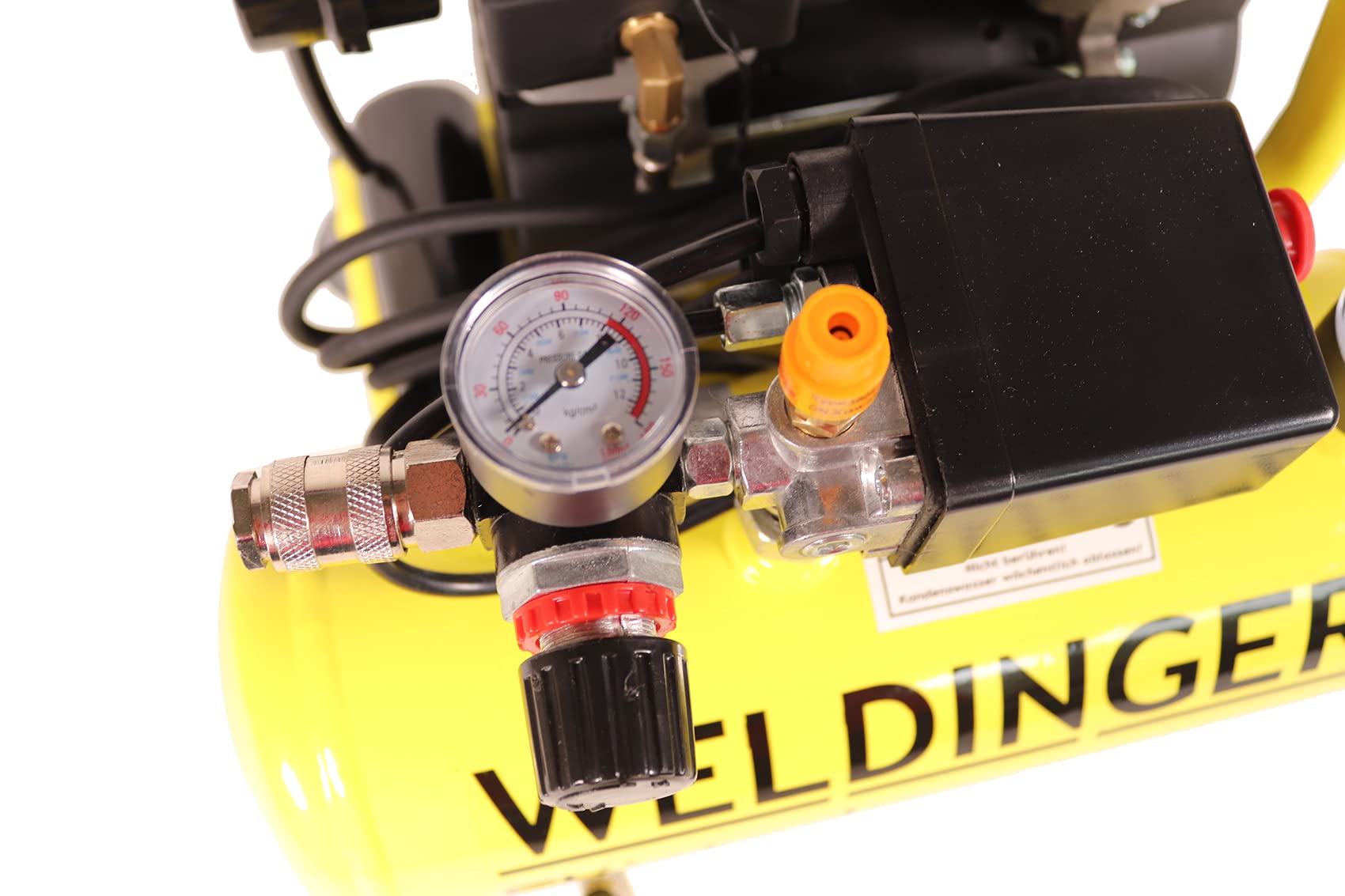 WELDINGER Flüster Kompressor FK 40 compact 275 W Luftabgabe 32 l/min Airbrush ölfrei 5 Jahre Garantie