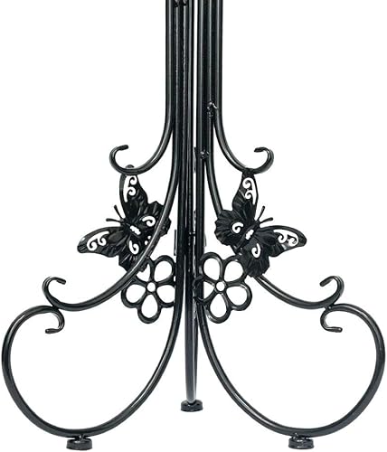 Miniatura 4 de Paquete de 2 soportes de metal para plantas en maceta, soportes altos para macetas para interiores y exteriores, estante decorativo para plantas