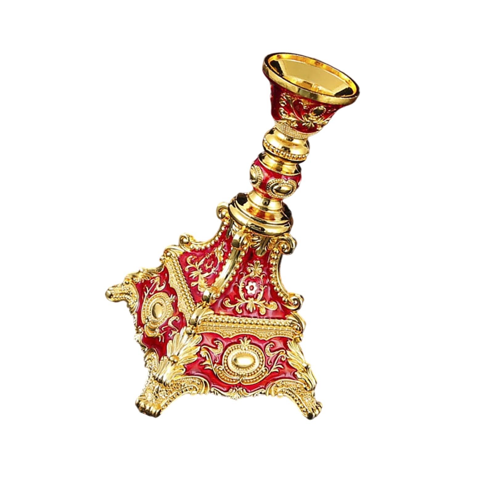 Mekalero Stable Nonslip Stand European Styles Home Decors Zincs Alloy Taper Candlestick Holders for Table Centerpieces Taper Stand