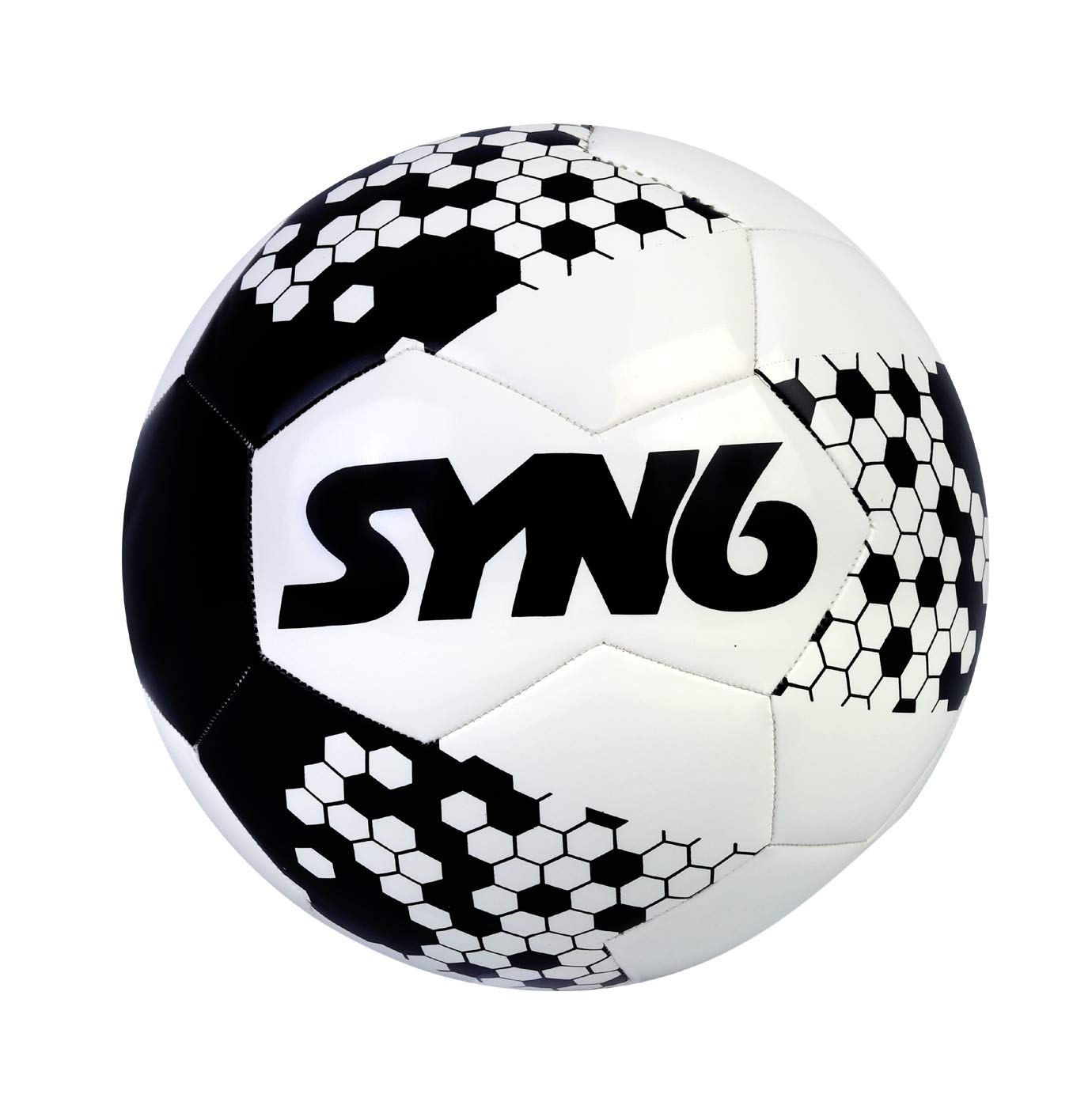 SYN6 FIFA 3 Layer of Polyester Football (TPU100) Size #5 White|