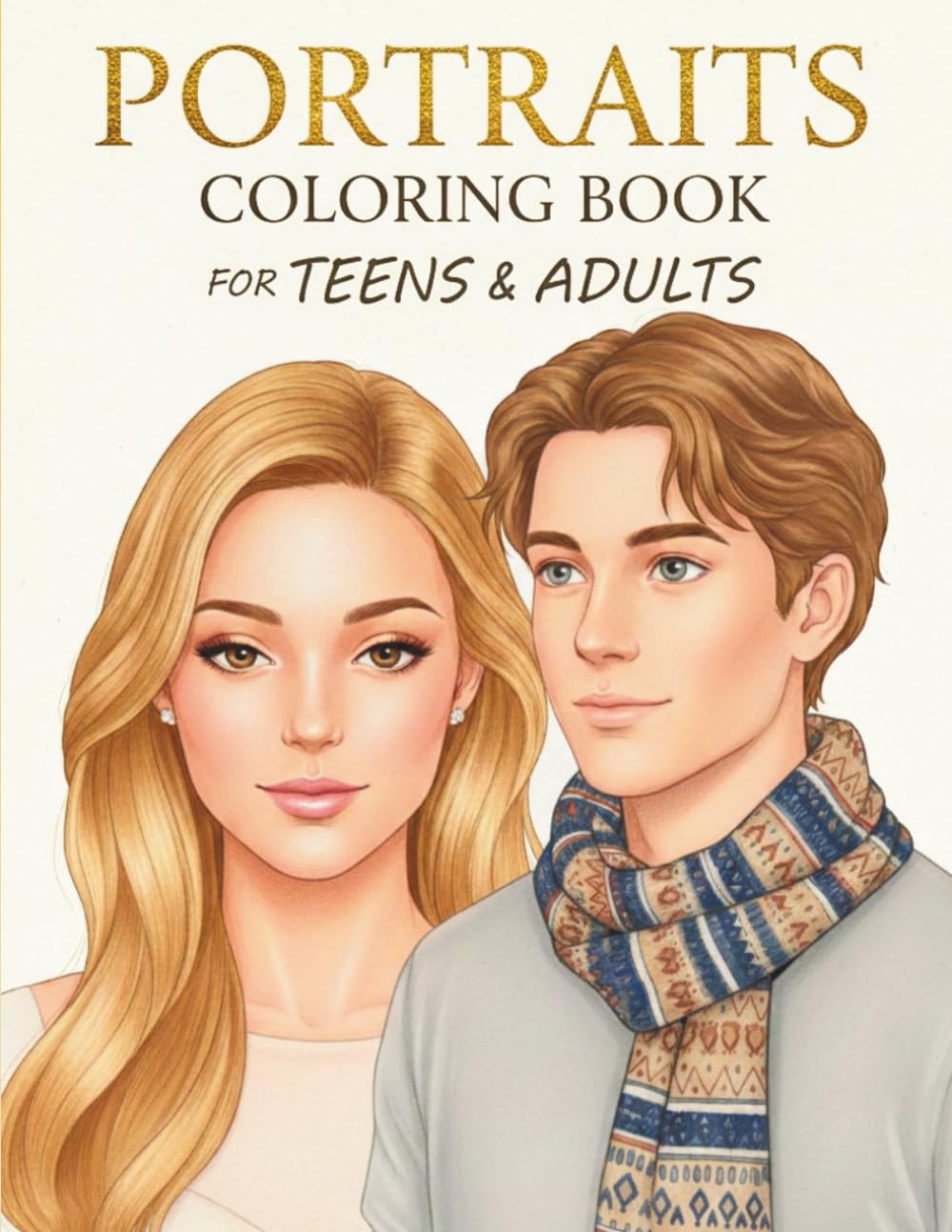 Portraits Coloring Book for Teens & Adults: 40 Unique Portrait Illustrations Designed for Relaxation and Creativity