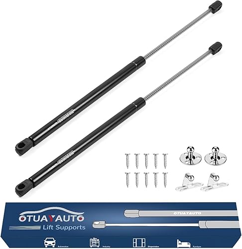 Miniatura 33 de OTUAYAUTO Soporte de gas de 10 pulgadas, soporte de elevación universal de 200N/45 libras, 4058 para cofre de soporte de tapa, caja de herramientas