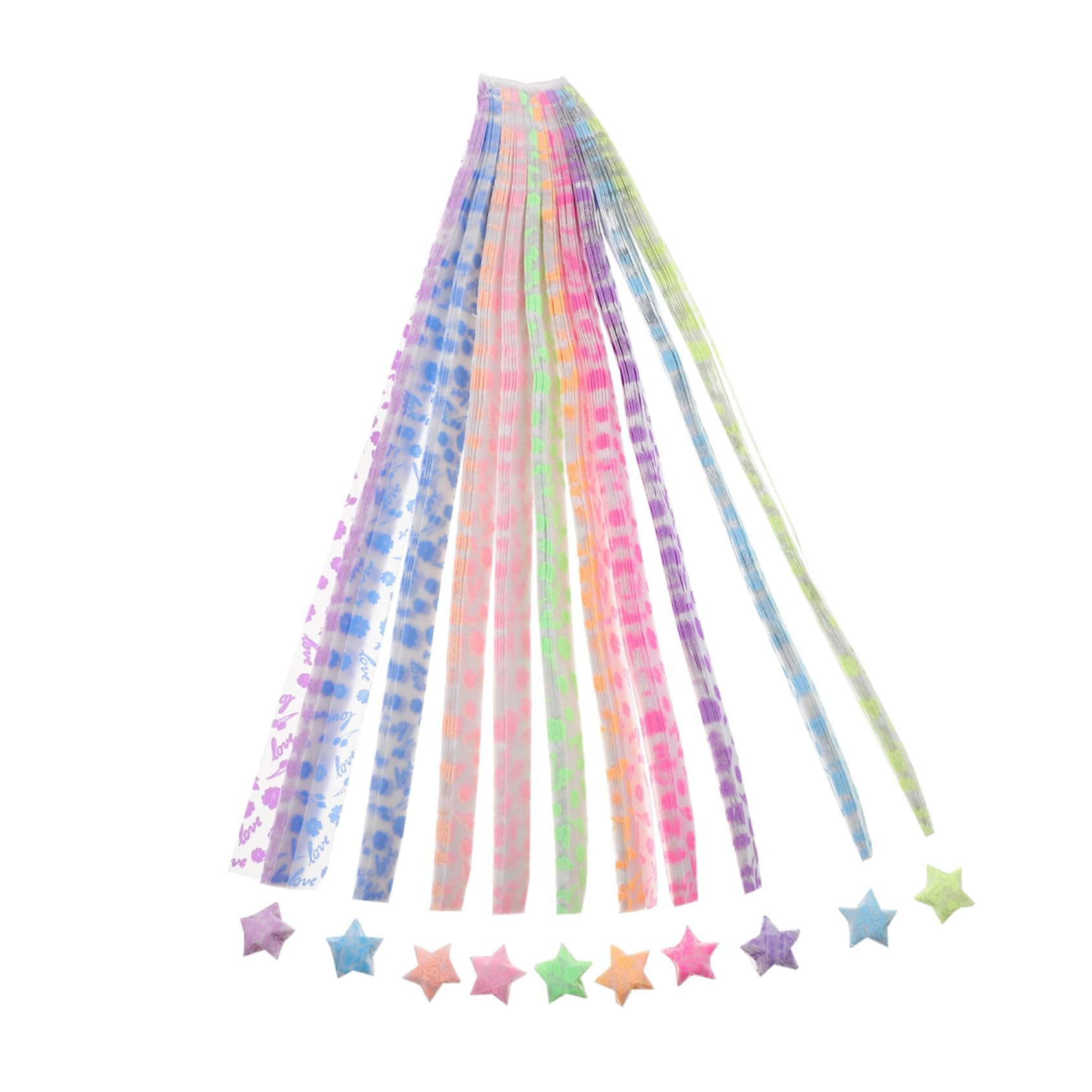 DOITOOL Origami Star Strips Paper Craft 210 Sheets/package Star Making Paper Sheets