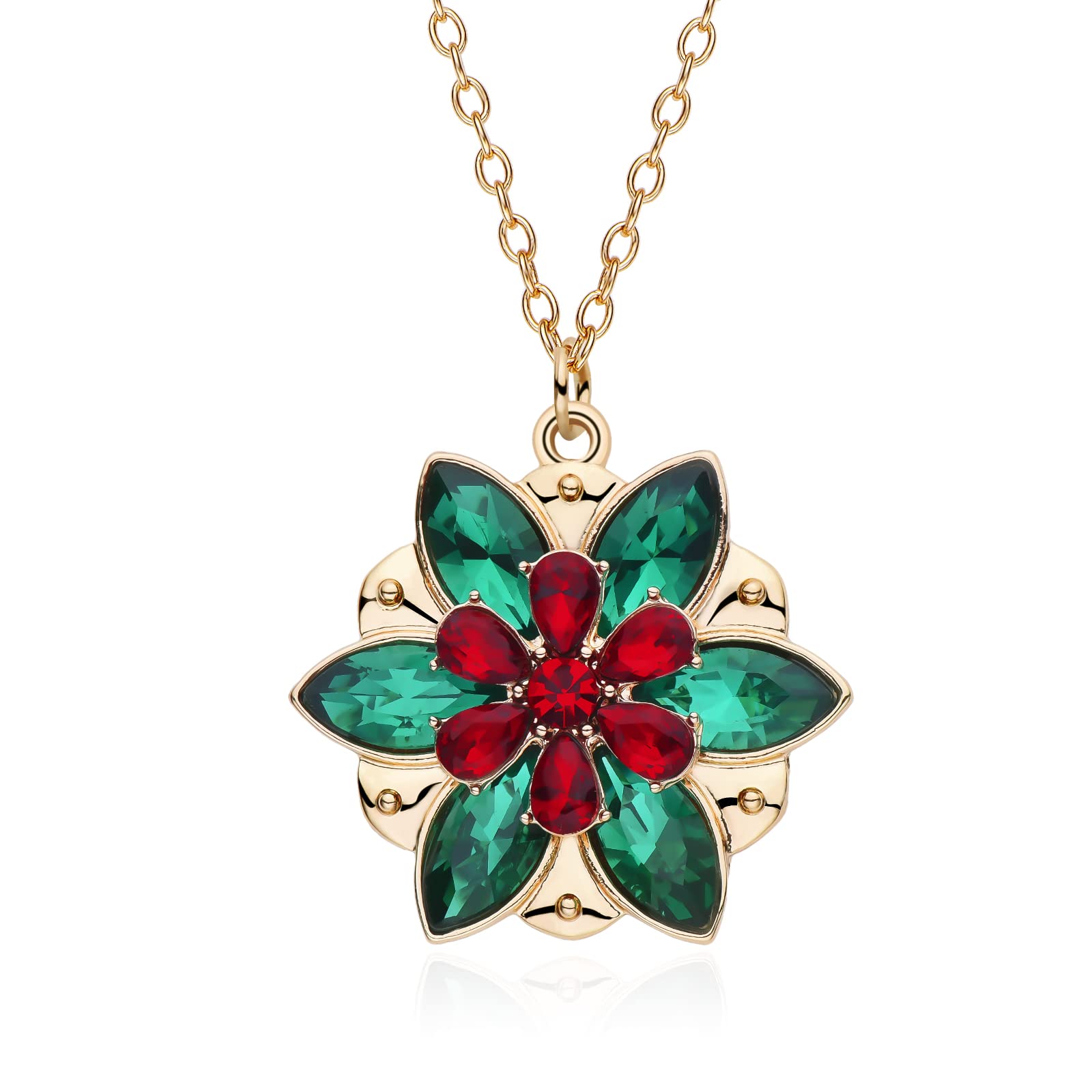 MedsorAnastasia Necklace Women Natural Zircon Pendant Gold Anastasia Necklace for Girl