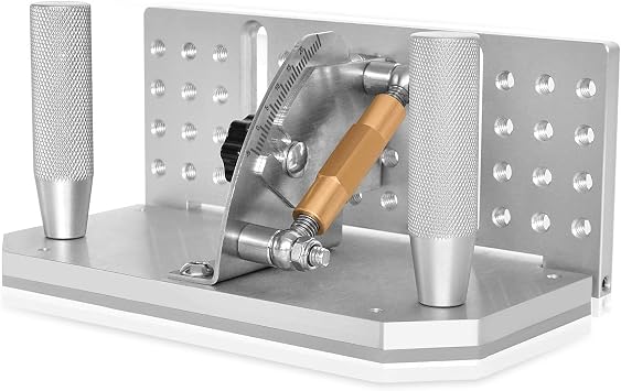 Belt Grinder Knife Jig 7-3/4 with Adjustable Sharpening Locator Angle Adjustable -5 to 25 Dual Press Plates Knife Belt Knife Sharpener Jig