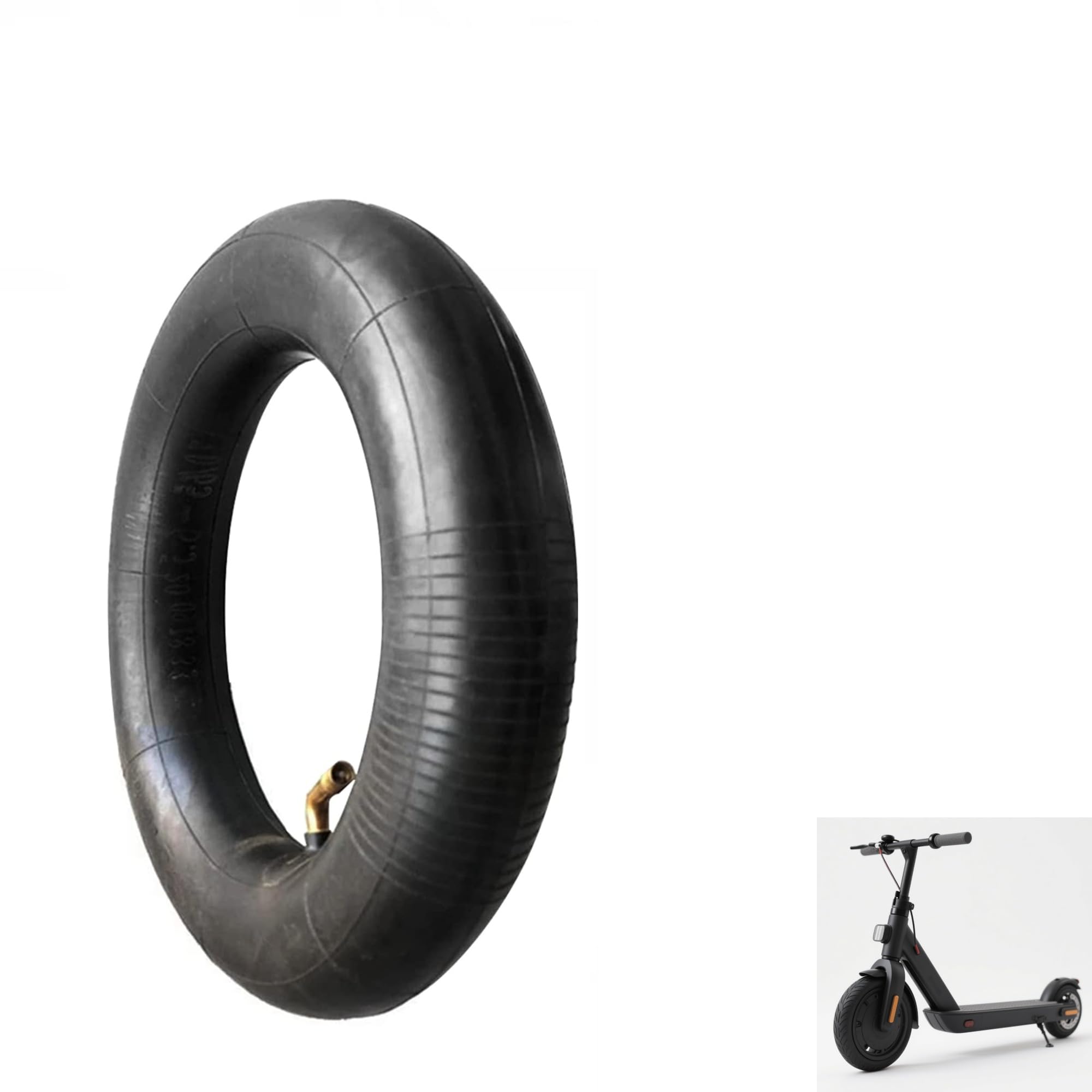 Inner Tube Replacement, 2pcs 10 inch 70/65-6.5 10x2.70-6.5 Thicken Bent Mouth Inner Tube Black for Electric Scooter Balance Car, for Smartgyro Speedway v2/v3, Dualtron 3 and Other Electric Scooters