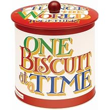 Elite Gift Boxes Emma Bridgewater Brighter World Biscuit Barrel - One Biscuit at a Time - 170 d x 173mm