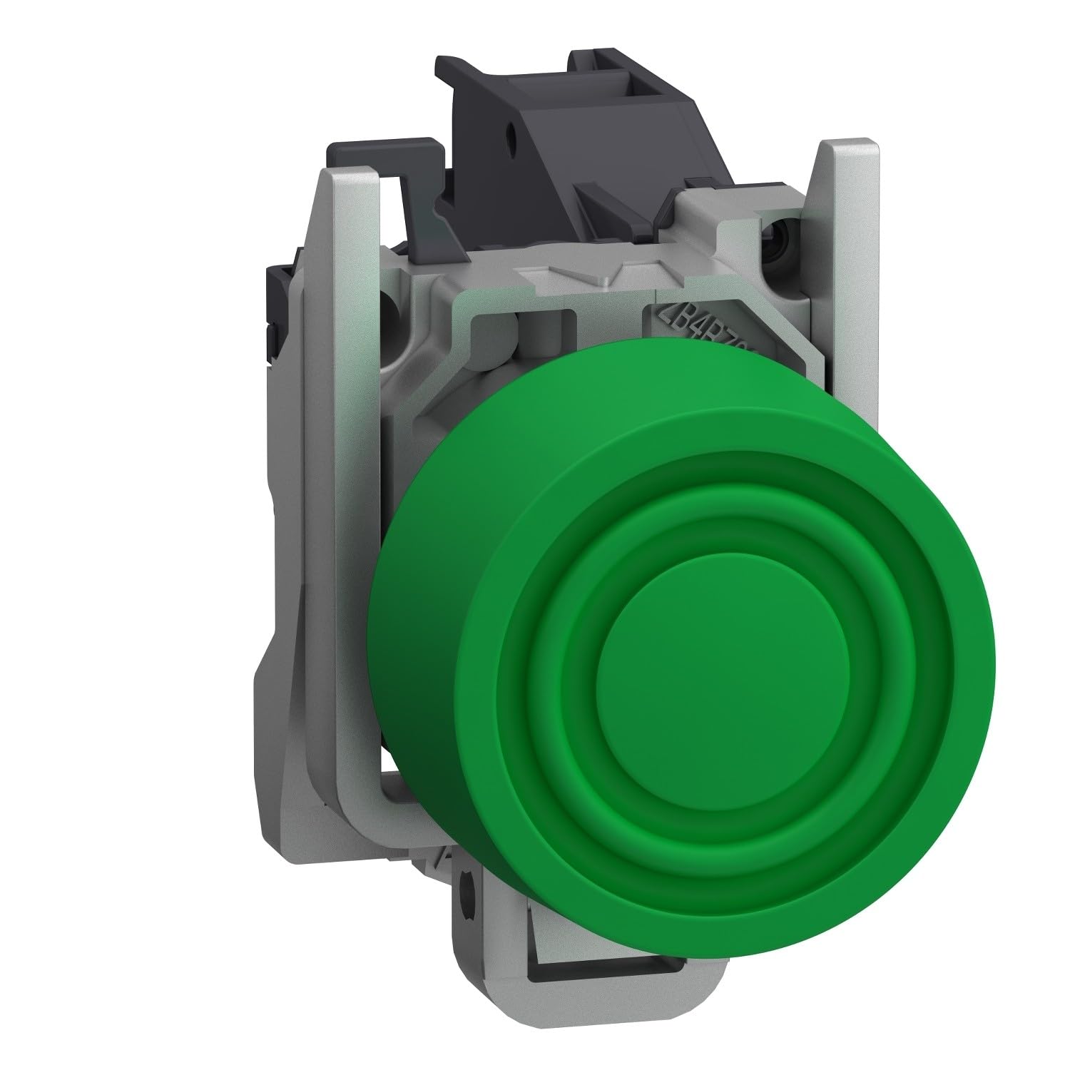 Bouton rasante verde 1NA fini les faux contacts grâce au capuchon vert