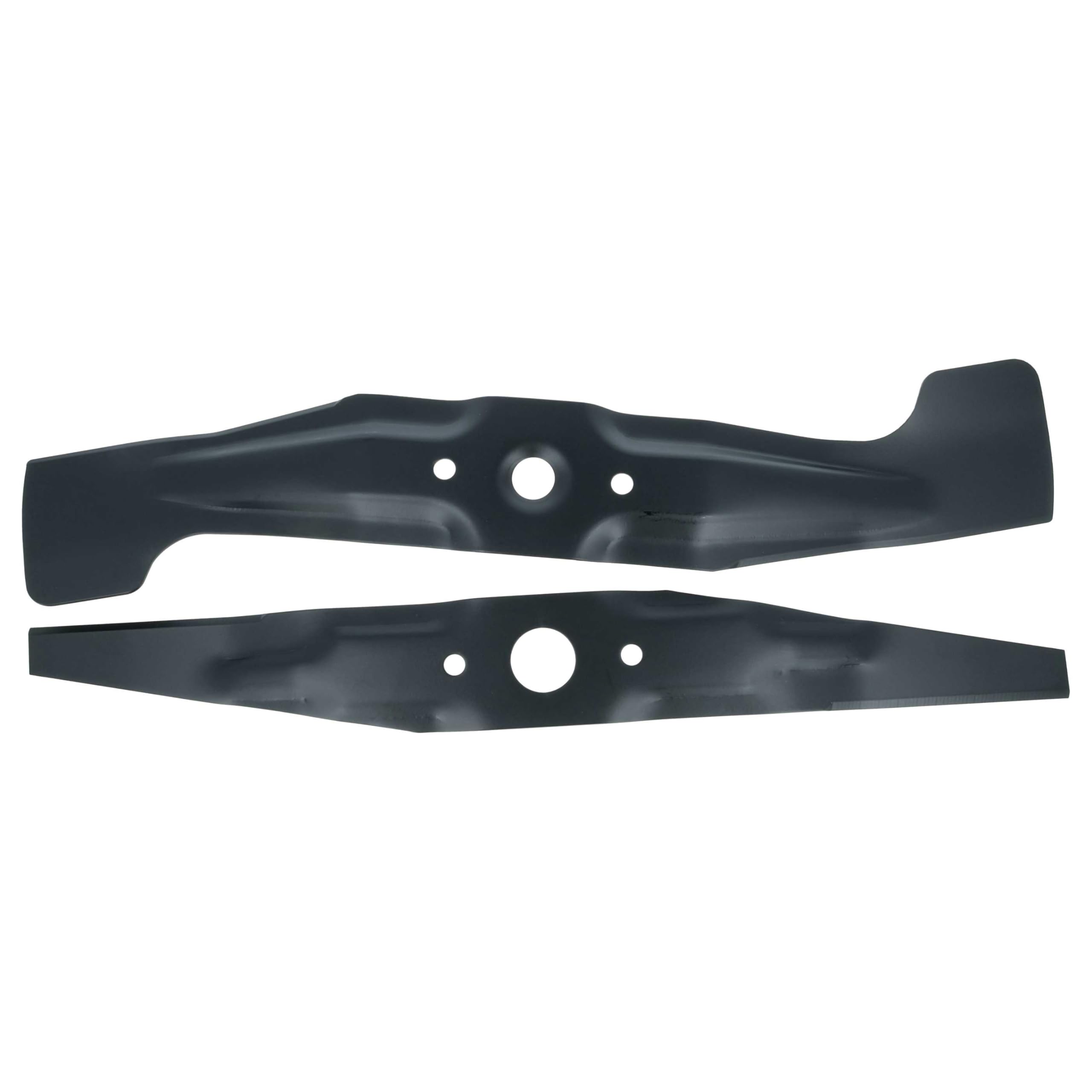 vhbw 2x Lama di ricambio compatibile con Honda HRD536, HRB535, HRX537, HRX537 C1, IZY 53, HRX537 C2 tagliaerba - nero, in acciaio