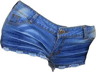 OULIWANGLUO Women Frayed Raw Hem Casual Summer Denim Shorts Distressed Jeans Sexy Hot Shorts Frayed Trim Stretch Denim Short