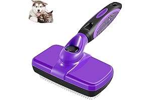 Pet Punk'd Slicker Brush for Cats & Dogs, Self-Cleaning