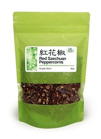 New Packaging Whole Red Szechuan Peppercorns Hong Hua Jiao 4oz
