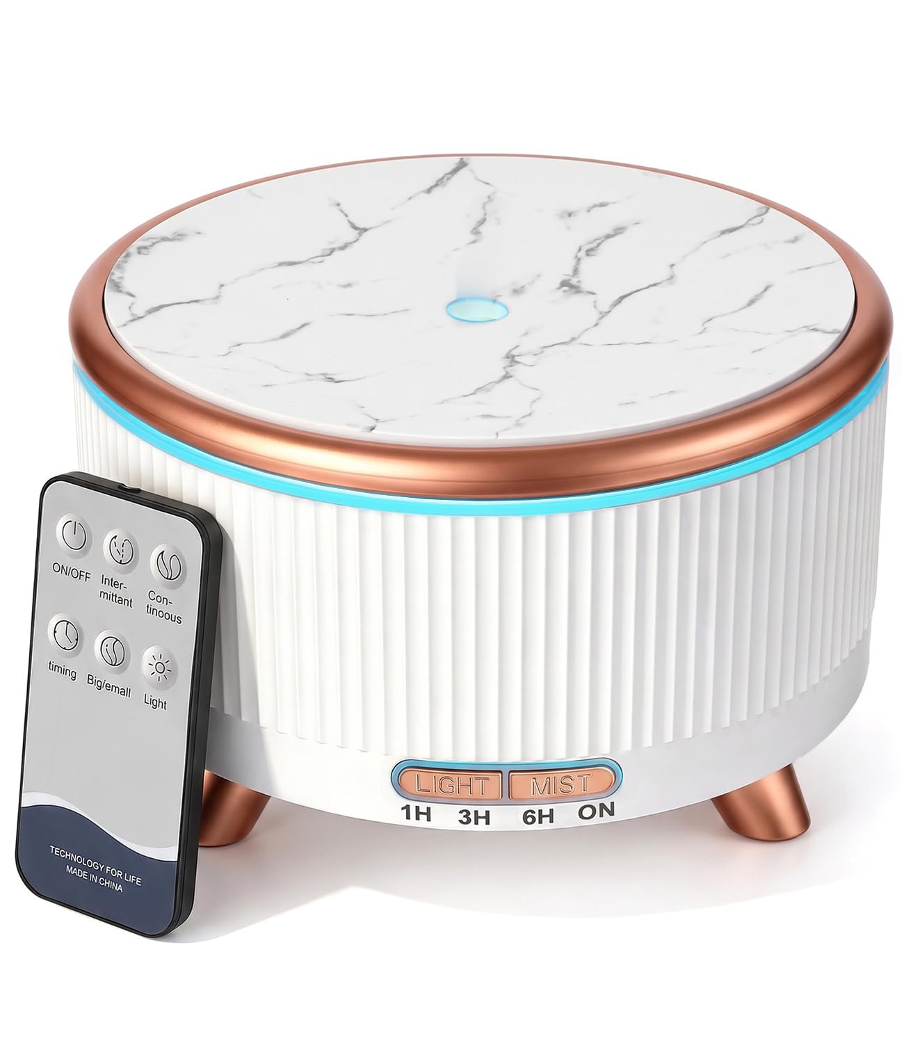500ml Diffusore di Oli Essenziali,Umidificatore Ambiente | Profumatore per Ambienti Ultrasuoni, Silenzioso, Timer, Spegnimento Auto,7 Colori LED, per Aromaterapia, Yoga