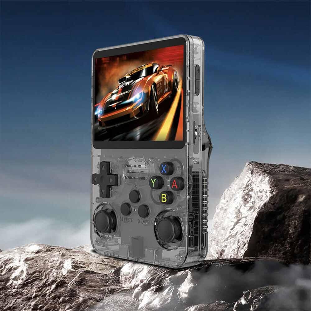 Console De Jeu Portable R40S Pro – 30000+ Jeux Classiques HD – Écran IPS 3,5 Pouces – 45 émulateurs – Batterie 3800 MAh – 256 Go – Noir (Blanc)