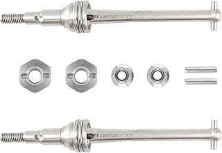 GDOOL RC CAR 16410 Metal Front Universal Drive Shafts Accessories Spare Parts for H16GT H16DR H16BM H16 H16P H16E 16208 16209 16210 16207 JC16EP HP161S H17 1:16 Brushless RC Monster Trucks Vehicle