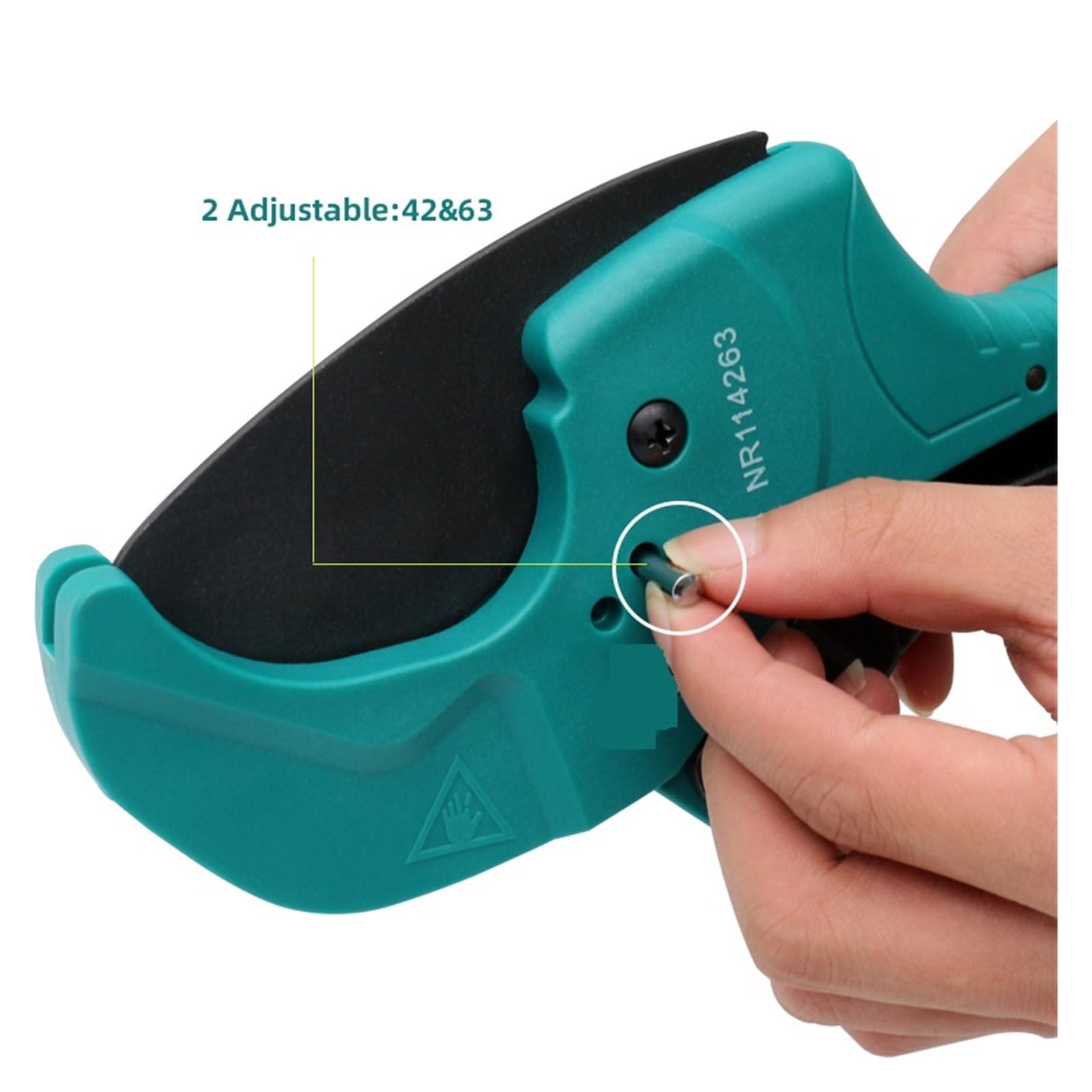 Cortador De Tubos 63mm, Cuerpo Aleación Aluminio, Tijeras Trinquete, Herramientas Manuales Corte Mangueras PVC/PU/PP/PE Alta Calidad De Corte(Cutter)