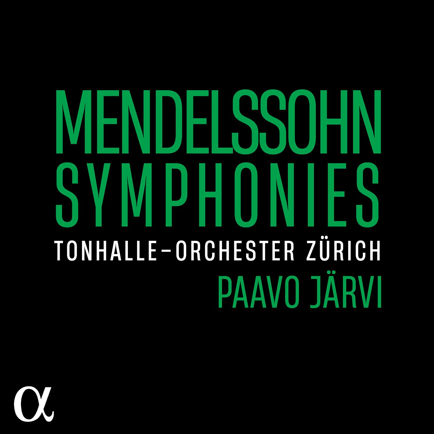 Mendelssohn: Symphonies Paavo Jarvi Tonhalle-Orchester Zurich 4 CD box set NEW