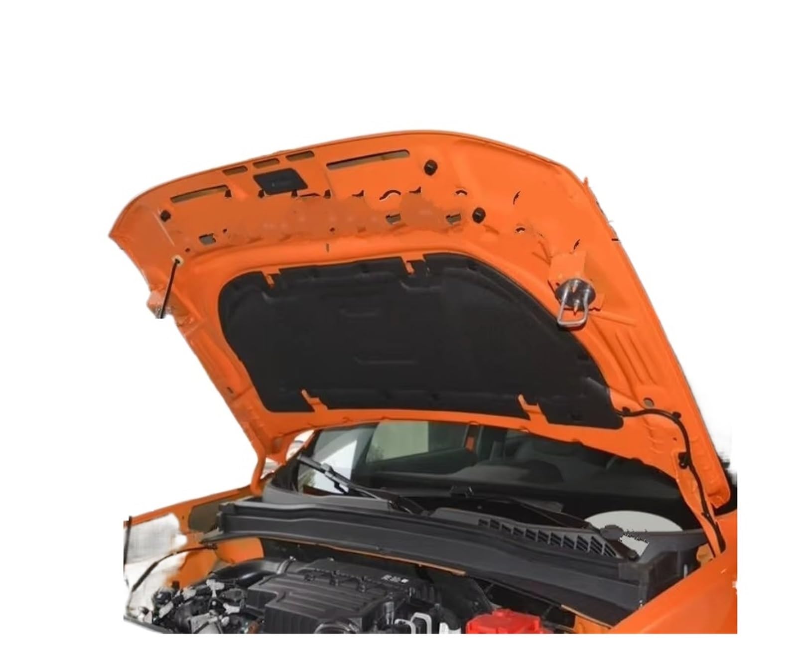 Hguvsjd One Color Fronthood Engine Mat Pad Cover For Jeep For Renegade 2015-2021 Heat Sound Insulation Cotton Front Hood Engine Firewall Mat Pad Cover Noise Deadener