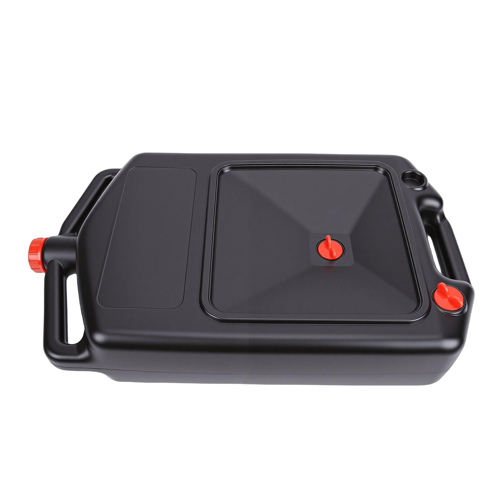 Jiawu Contenedor de Drenaje de Aceite de 12 litros, Bandeja de Drenaje de Aceite Automotriz de Perfil bajo con Asa para Vehículos Todo Terreno, Camiones, Motocicletas, Boquilla de Fácil Vertido,