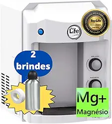 Filtro Purificador Água Gelada e Natural Super Alcalina Ionizada e com Ozônio adição sais minerais e Magnésio Mg+ (110, Branco)